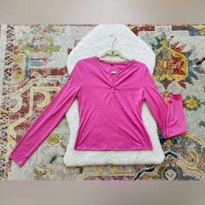 Pink Long Sleeve Women's Top  Size XL